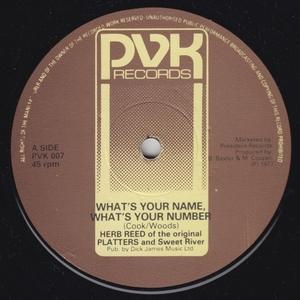 Front Cover Single Herb Reed And Sweet River - What's Your Name, What's Your Number