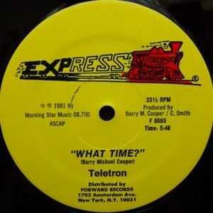 Front Cover Single Teletron - What Time?