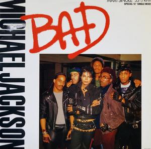 Front Cover Single Michael Jackson - Bad