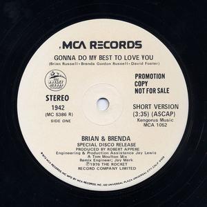 Front Cover Single Brian And Brenda Russell - Gonna Do My Best To Love You