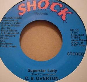Front Cover Single C.b. Overton - Superstar Lady