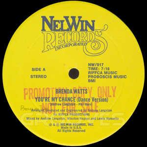 Front Cover Single Brenda Watts - You're My Chance