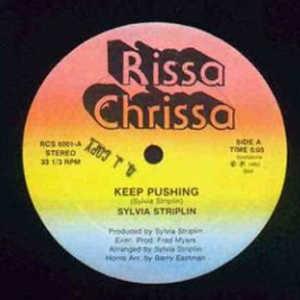 Front Cover Single Sylvia Striplin - Keep Pushing