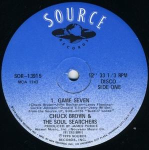 Front Cover Single Chuck Brown And The Soul Searchers - Game Seven