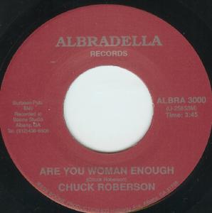 Front Cover Single Chuck Roberson - Are You Woman Enough