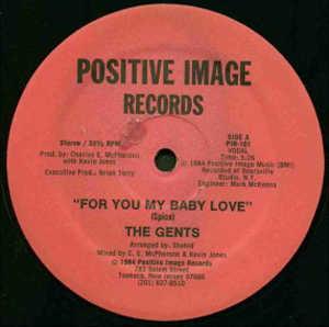 Front Cover Single The Gents - For You My Baby Love