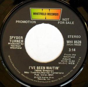 Front Cover Single Spyder Turner - I've Been Waitin'