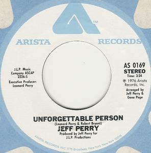 Front Cover Single Jeffree - Unforgettable Person