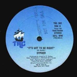 Front Cover Single Sypher - It's Got To Be Right
