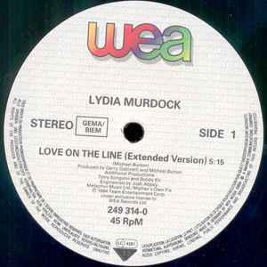 Front Cover Single Lydia Murdock - Love On The Line (Extended Version)