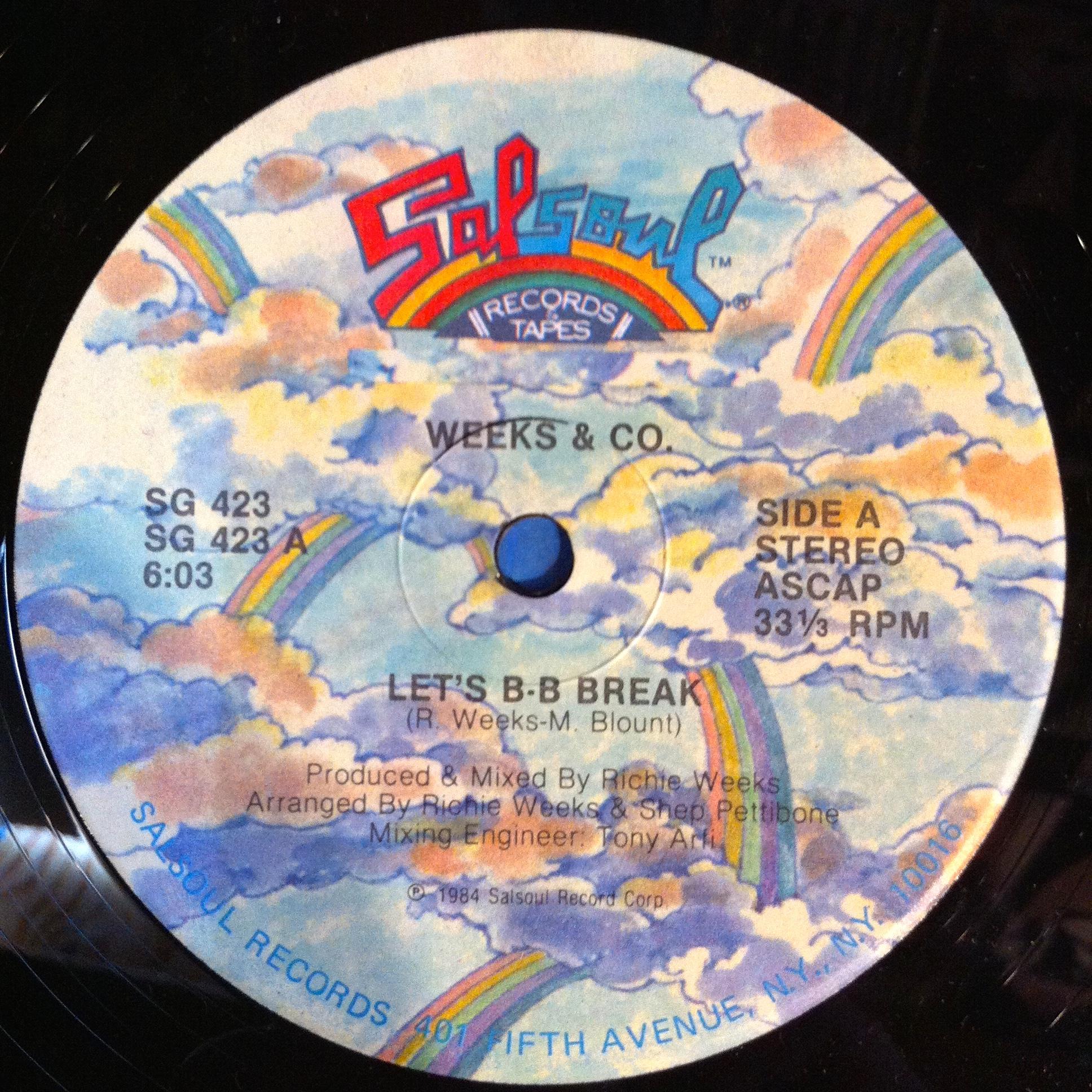 Front Cover Single Weeks & Company - Let's B B Break