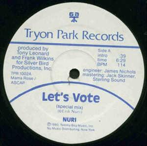 Front Cover Single Nuri - Let's Vote