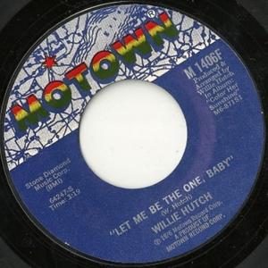 Front Cover Single Willie Hutch - Let Me Be The One