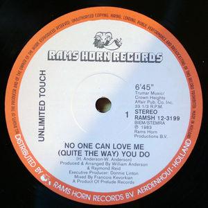 Front Cover Single Unlimited Touch - No One Can Love Me (quite The Way) You Do