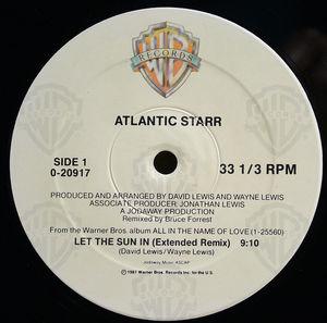 Front Cover Single Atlantic Starr - Let The Sun In
