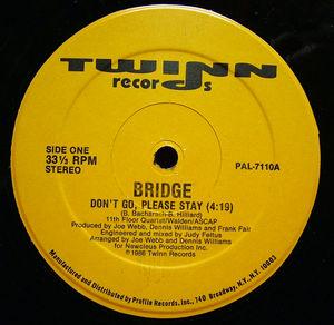 Front Cover Single Bridge - Don't go please stay