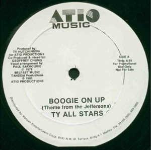 Front Cover Single Ty All Stars - Boogie On Up (theme From The Jeffersons)
