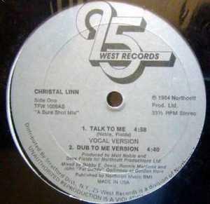 Front Cover Single Christal Linn - Talk To Me