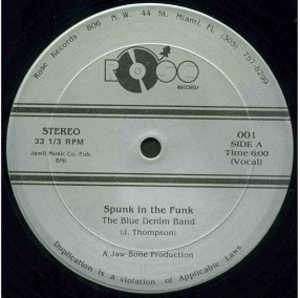 Front Cover Single The Blue Denim Band - Spunk In The Funk