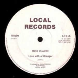 Front Cover Single Rick Clarke - Love With A Stranger