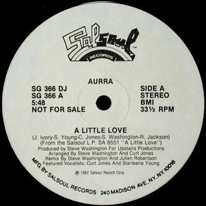 Front Cover Single Aurra - A Little Love