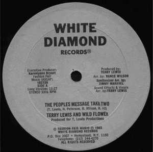 Front Cover Single Terry Lewis & Wildflower - The People Message Take Two