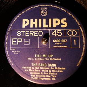 Front Cover Single The Bang Gang - Fill Me Up