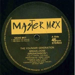 Front Cover Single The Younger Generation - Breakloose (Breakdancin')