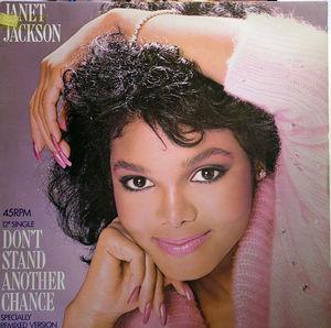 Front Cover Single Janet Jackson - Don't Stand Another Chance