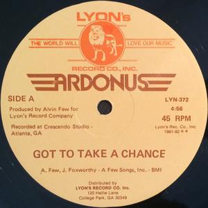 Front Cover Single Ardonus - Got To Take A Chance