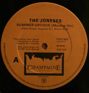 Front Cover Single The Joneses - Summer Groove