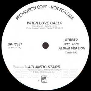 Front Cover Single Atlantic Starr - When Love Calls