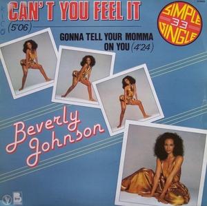 Front Cover Single Beverly Johnson - Can't You Feel It