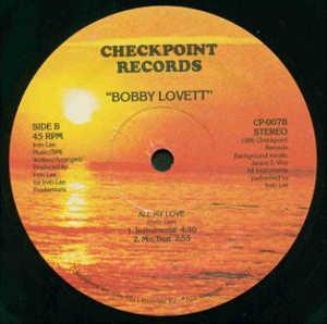 Front Cover Single Bobby Lovett - The Other Side Of Love