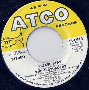 Front Cover Single The Persuaders - Please Stay