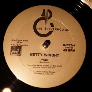 Front Cover Single Betty Wright - Pain