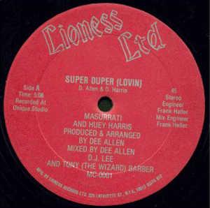 Front Cover Single Masurrati And Huey Harris - Super Duper (Lovin)