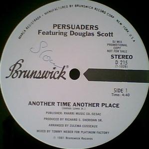 Front Cover Single The Persuaders - Another Time Another Place