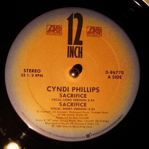 Front Cover Single Cyndi Phillips - Sacrifice