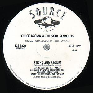 Front Cover Single Chuck Brown And The Soul Searchers - Sticks And Stones