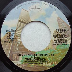 Front Cover Single The Joneses - Love Inflation