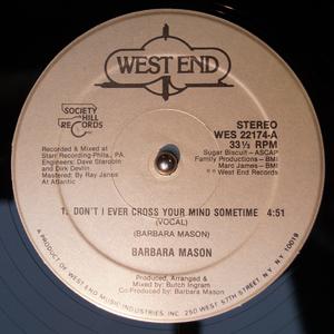 Front Cover Single Barbara Mason - Don't I Ever Cross Your Mind