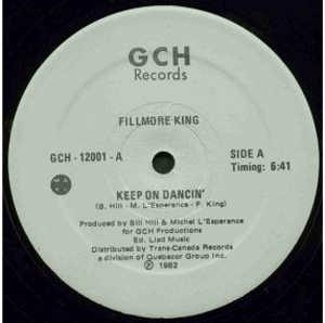 Front Cover Single Fillmore King - Keep On Dancin'