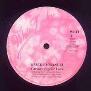 Front Cover Single David Emmanuel - Giving It Up For Love