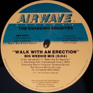 Front Cover Single The Swinging Erudites - Walk With An Erection