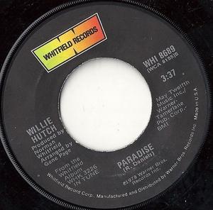 Front Cover Single Willie Hutch - Paradise