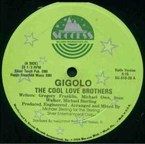 Front Cover Single The Cool Love Brothers - Gigolo