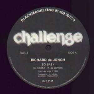 Front Cover Single Richard De Jongh - So Easy