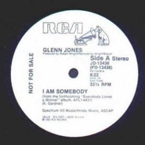 Front Cover Single Glenn Jones - I Am Somebody