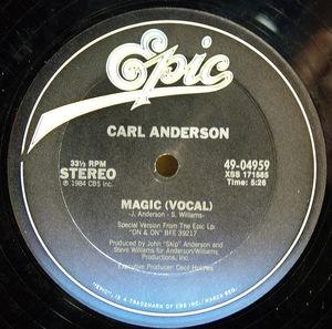 Front Cover Single Carl Anderson - Magic